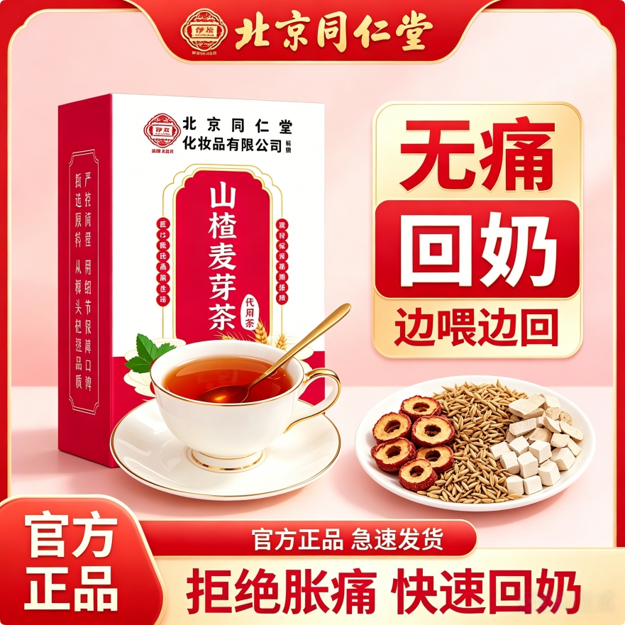 同仁堂回奶宝山楂大麦茯苓茶回奶