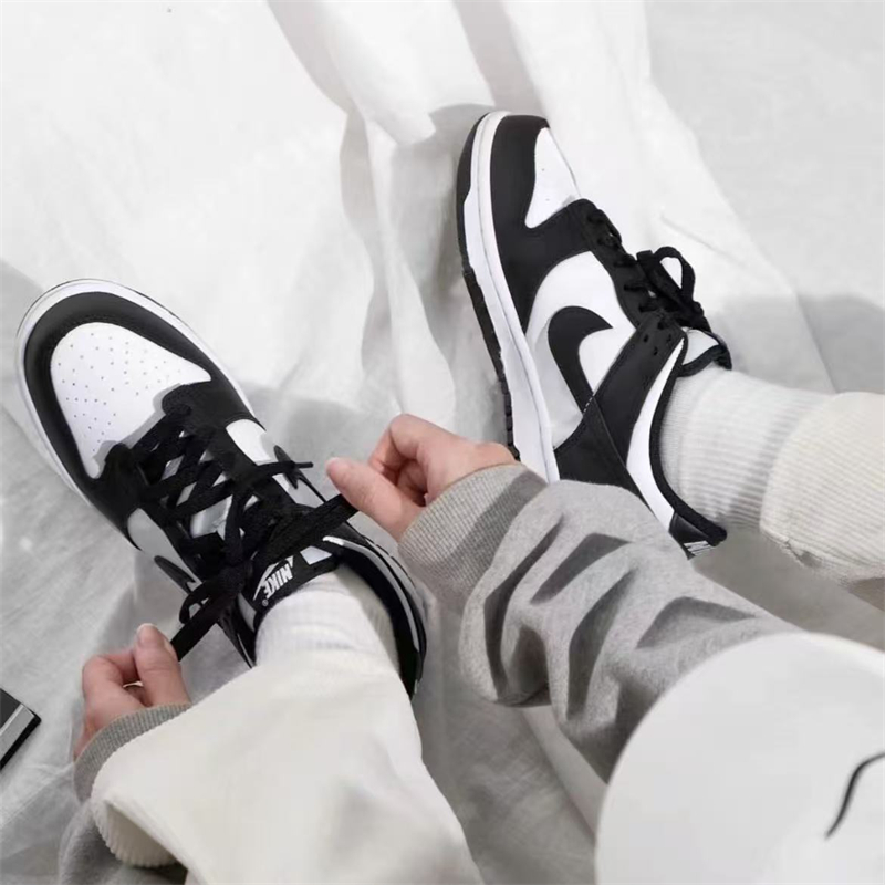 正品NIKE耐克Dunk大童鞋舒适百搭熊猫运动轻便休闲板鞋CW1590-100