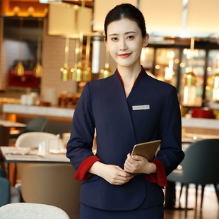 衣研堂职业装秋冬季高端售楼部酒店前台珠宝接待经理工作服套装女