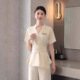 定做皮肤管理师美容院工作服秋冬美容师技师美容服立领工作服高端