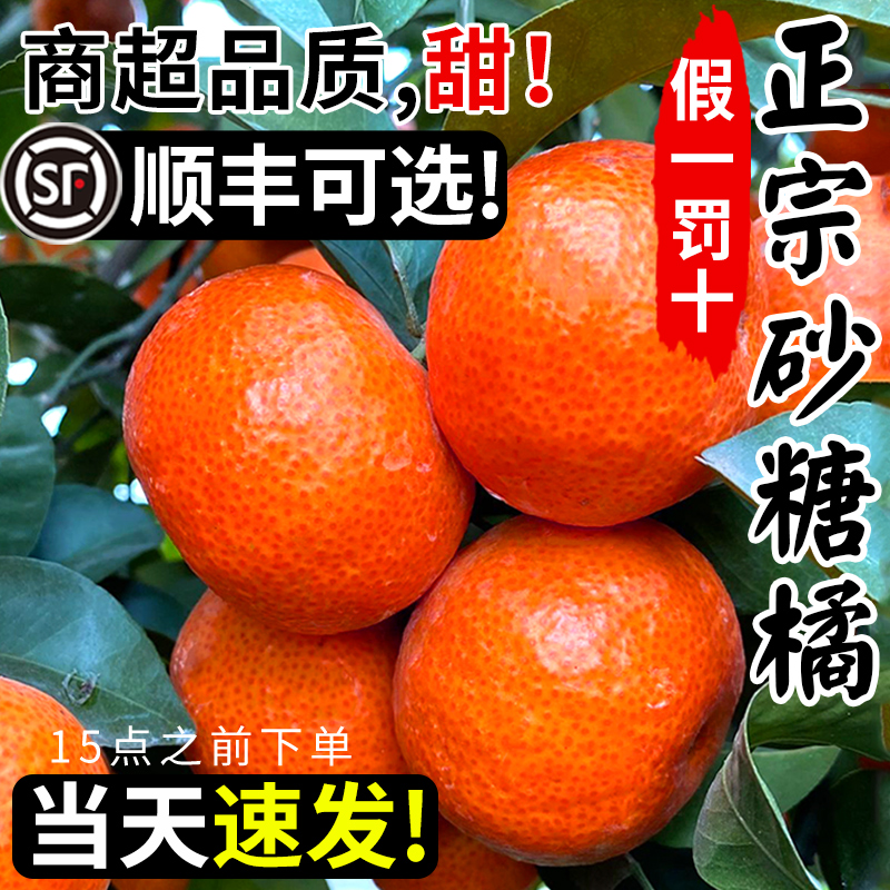 顺丰正宗广西砂糖橘年货礼盒送礼10水果新鲜当季橘子整箱斤沙糖桔