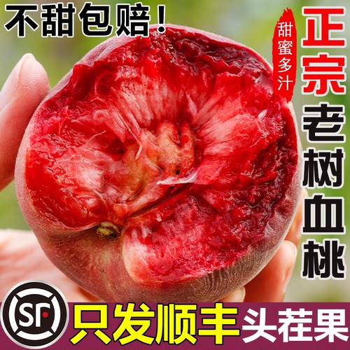 【顺丰包邮】头茬血桃新鲜现摘