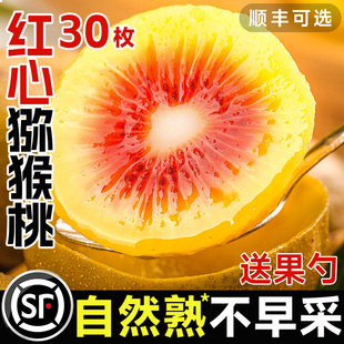 包郵 大果彌猴桃孕婦水果整箱 四川浦江紅心獼猴桃新鮮奇異果30枚裝