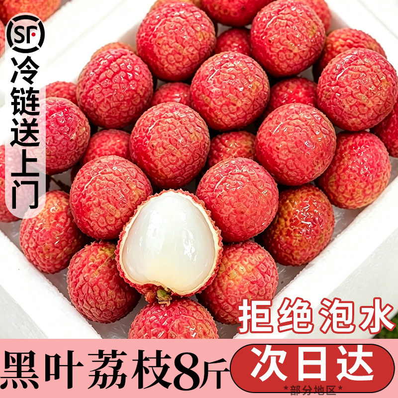 【当天发】精品黑叶荔枝8斤