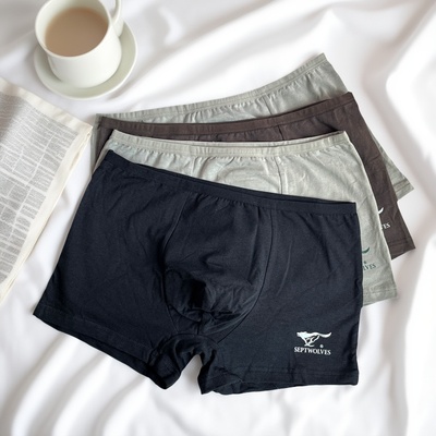 七匹狼男士内裤纯棉平角裤