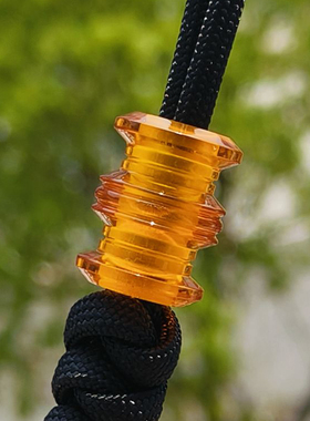 SSD工作室琥珀色树脂伞绳EDC刀坠背包挂坠吊坠DIY珠折刀手链挂件