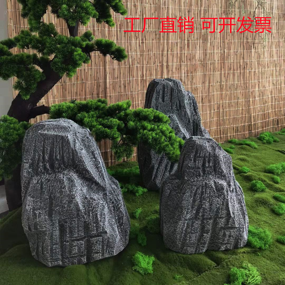 定制 泡沫假山仿真立式假石头道具泡沫石头道具舞台石头墙假石造