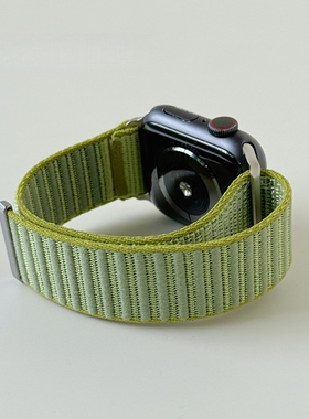 编织尼龙原野表带适用appleWatch苹果手表iWatchS1098Ultra山地纹