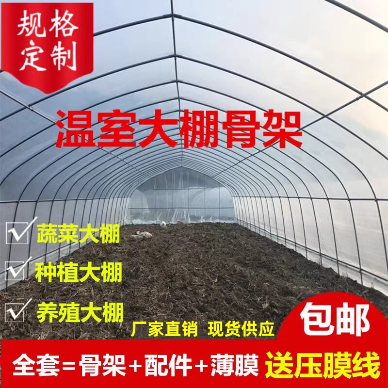 插地焊接蔬菜养殖联动肩并肩棚图片