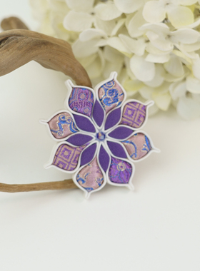2025馥棠【堇色-宝相花】胸针