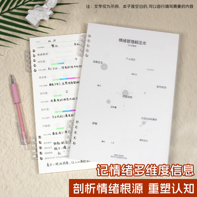 情绪管理解压本心事记录本图片