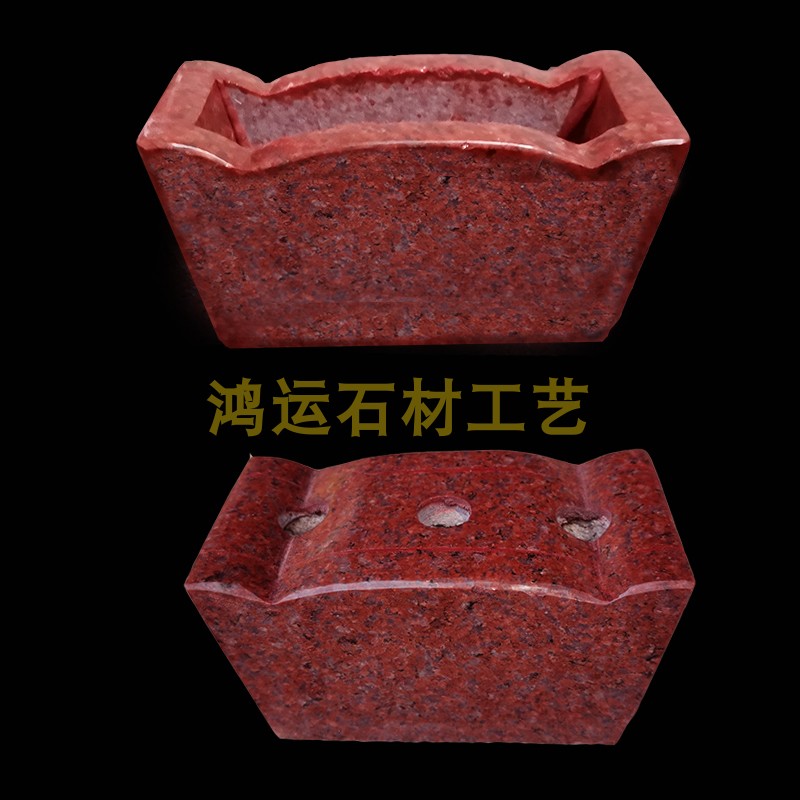 大理石香炉门口土地拜神