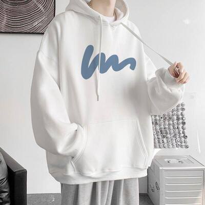 百搭男连帽字母外套2026宽