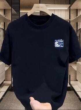 印花小痞帅袖潮牌年感五分高级上衣潮帅气图案oversize2026日系史