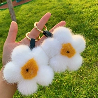 Омлет из меха норки (большой диаметр 12 см), подходит для подвешивания сумок.