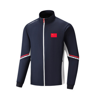 中国队春季薄款运动茄克亲子立领运动外套体育生训练服跑步运动服