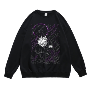 日漫伊甸星原格兰贝尔卡通周边印花长袖圆领套头春秋男女宽松卫衣