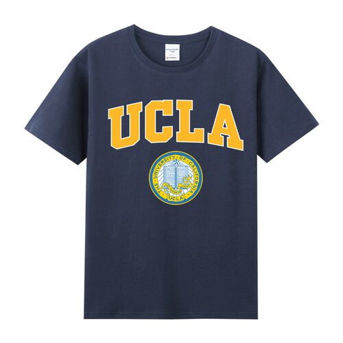 加州大学洛杉矶分校ncaa美国大学名校ucla印花周边T恤男纯棉短袖