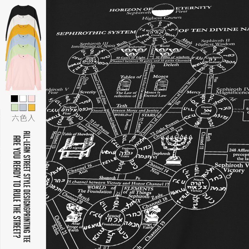 死海文书eva魂之座seele新世纪福音战士周边秋季套头圆领卫衣男女