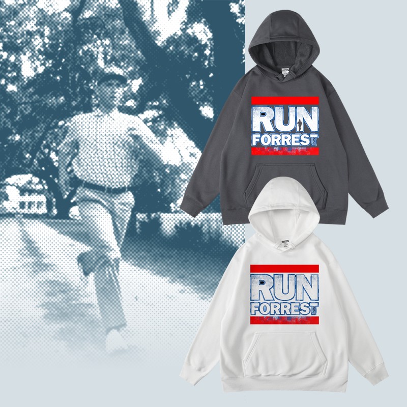 阿甘正传卫衣加绒套头男