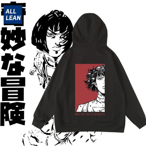 黄金之风jojo布加拉提印花卫衣