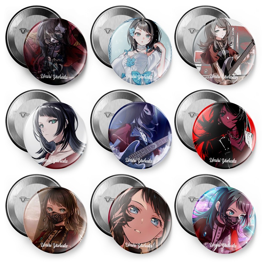 八幡海铃谷子吧唧胸章挂件冰箱贴