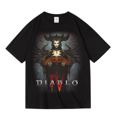 暗黑破坏神游戏美剧印花半袖短袖