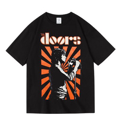 大门乐队doors摇滚印花周边短袖