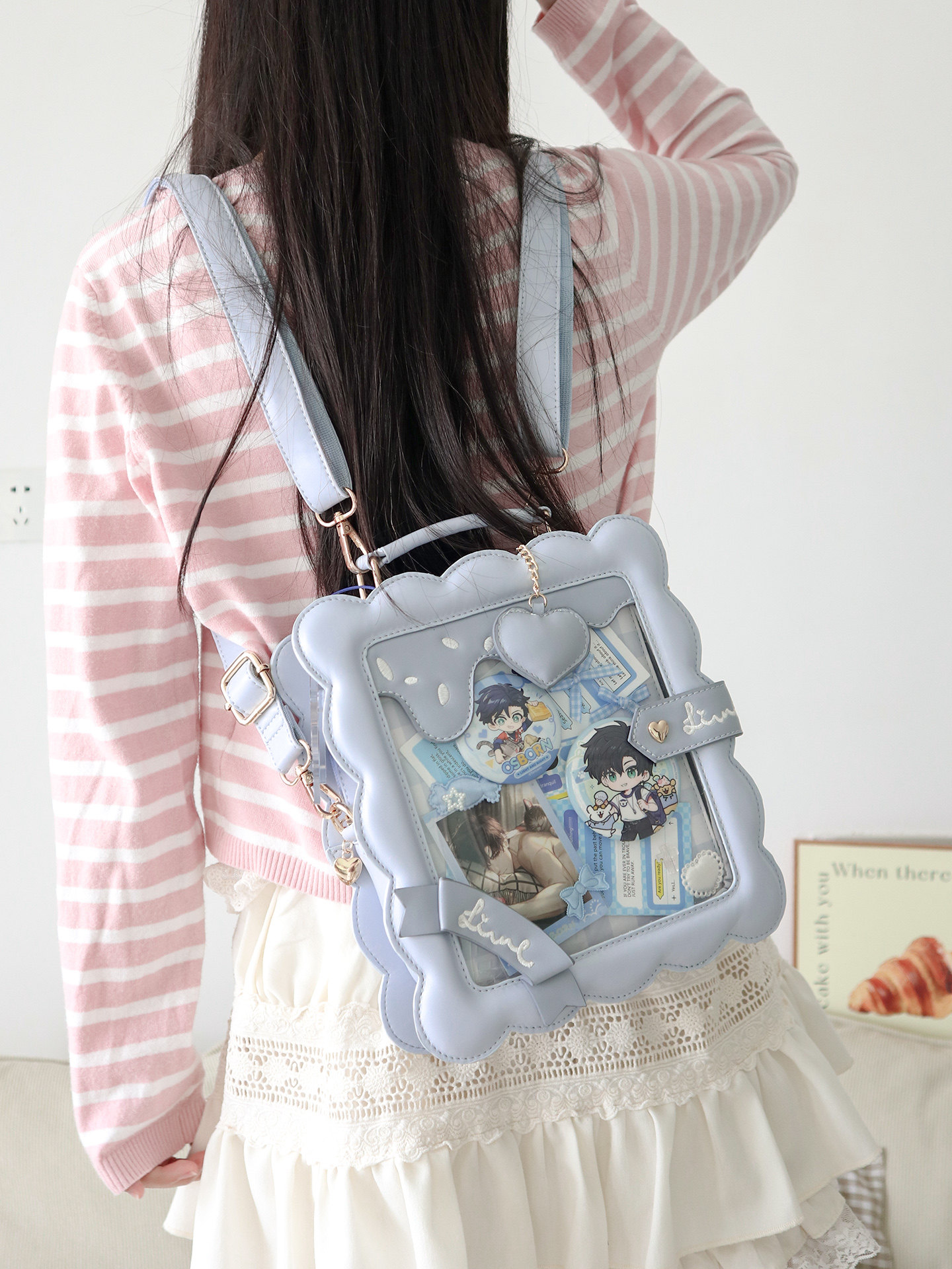 Ita Bag Crossbody Backpack with Pin Display Window - Product image 4