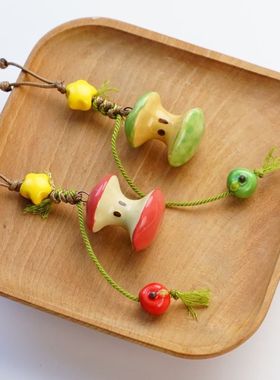 景德镇新款陶瓷卡通可爱仿真水果气质项链小众配饰穿搭饰品批发