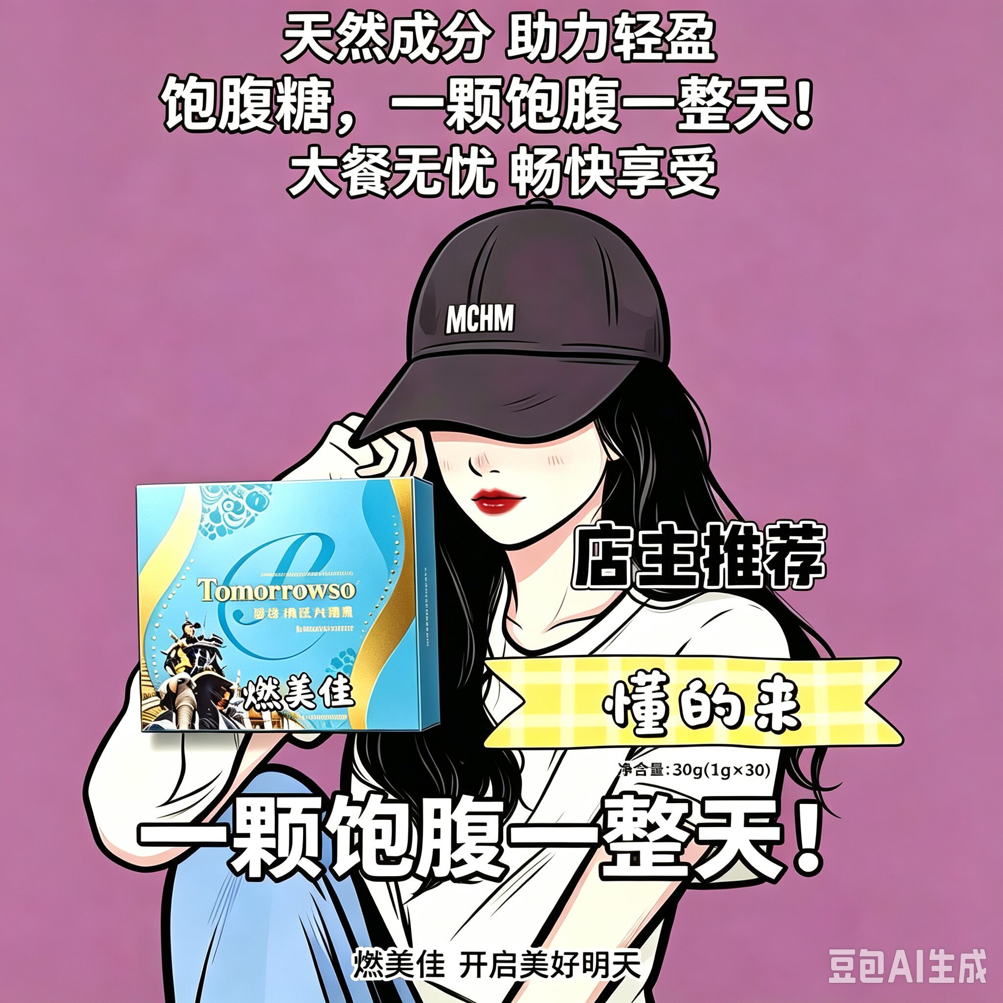 加强版饱腹感控制减少食欲果蔬压片糖果产后顽固型懒人管嘴奶片