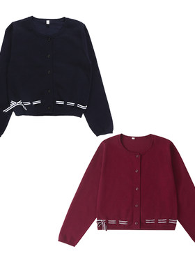 新款宝宝针织衫长袖小学生校服