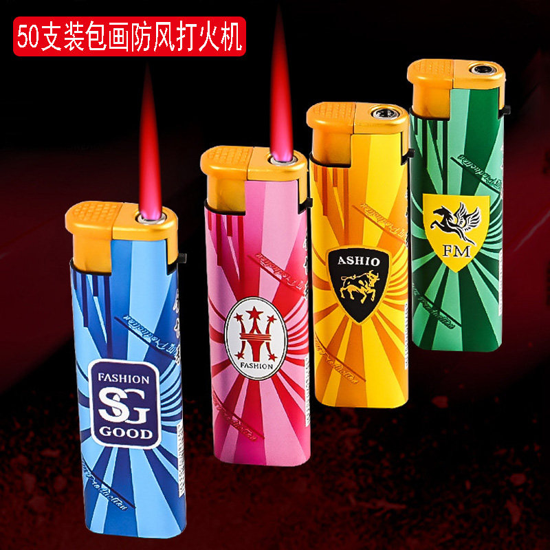 高品质国潮一次性创意防风打火机图片