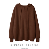 美拉德四平针连帽羊绒衫 重磅推荐 稀有日本订单 女卫衣加厚毛衣