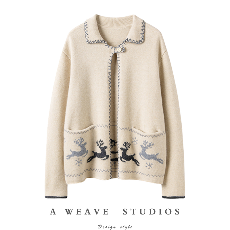 冬凤凰高端100%纯山羊绒衫