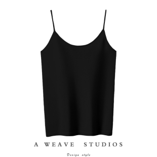 品质超赞 大牌及精纺100%纯山羊绒针织吊带背心纯色百搭打底衫