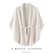 DING级山羊绒 设计师大作 时髦高级且气场强大 奢品斗篷加厚披肩