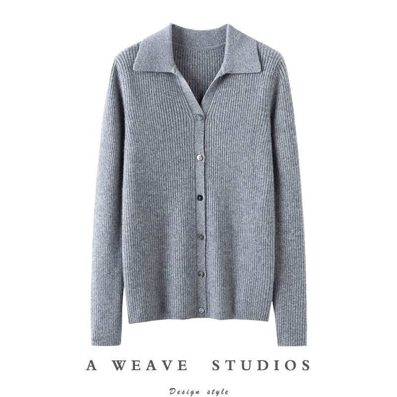 名副其实的气质~100%纯山羊绒开衫女POLO领毛衣针织开衫外套秋冬,女装/女士精品,羊绒衫,淘宝优惠券,粉丝福利购,淘宝优惠卷