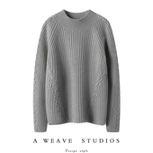 加厚羊绒衫 版 型狂赞有魅力 女100纯山羊绒半高领宽松纯羊绒毛衣