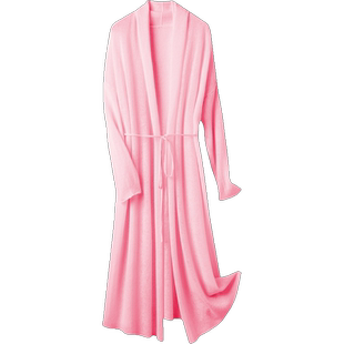 dream云朵般柔软 清风拂面 纯羊绒针织开衫 长款空调防晒衫薄外套