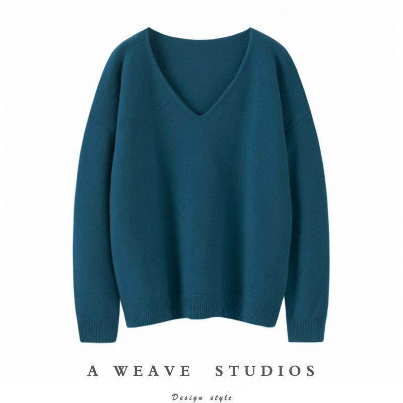 意想不到的好看~ 软糯气质 V领羊绒衫女纯羊绒毛衣宽松秋冬加厚,女装/女士精品,羊绒衫,淘宝优惠券,粉丝福利购,淘宝优惠卷