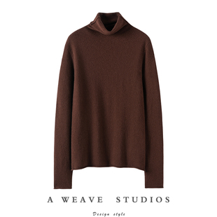 秋冬新款 女纯羊绒毛衣套头针织打底衫 高领羊绒衫 舒适气质通勤