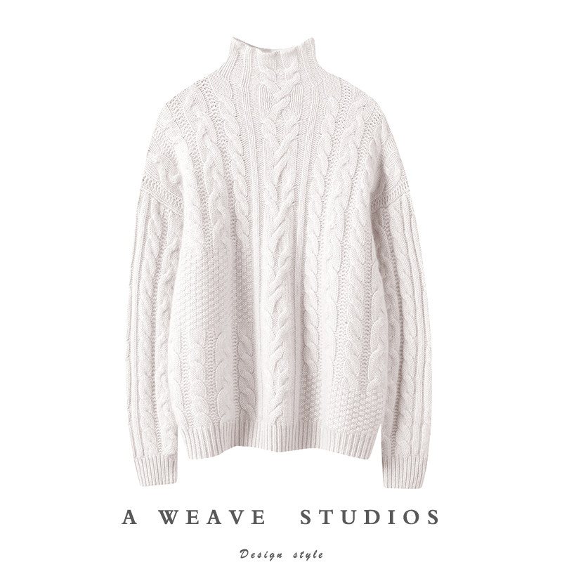 巨星般气质~2024春新款大克重羊绒衫女半高领套头外穿纯羊绒毛衣,女装/女士精品,羊绒衫,淘宝优惠券,粉丝福利购,淘宝优惠卷