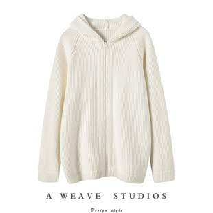 女连帽卫衣拉链开衫 山羊绒衫 纯羊绒毛衣外套 重磅加厚 太实穿了