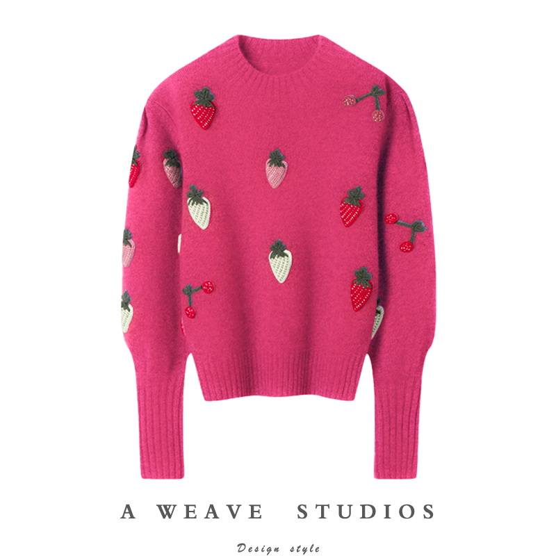 冬凤凰高端100%纯山羊绒衫