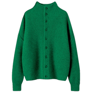 高姿态好货~100%纯山羊绒衫半高领夹花正反两穿针织衫毛衣加厚女