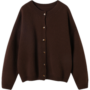 无法描述的美好！加厚风绿色前后两穿羊绒衫女纯羊绒毛衣开衫外套