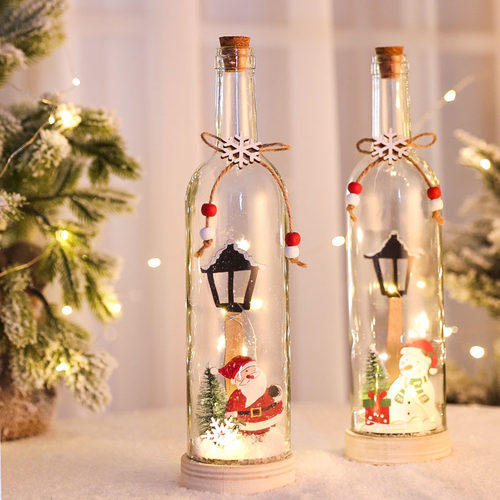 万圣节橱窗老人发光许愿瓶