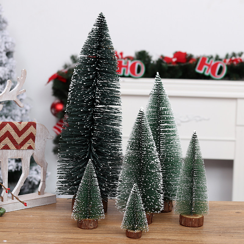 圣诞节装饰品创意性白雪松针植绒