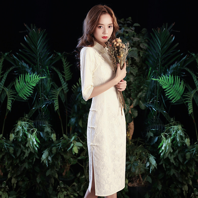 旗袍2020年秋新款改良版连衣裙年轻款少女改良日常可穿中国风复古